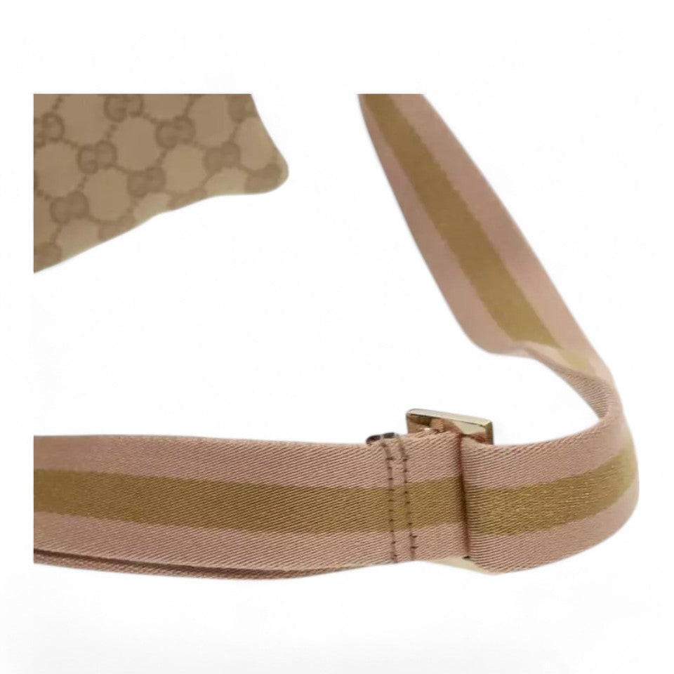 Gucci Beige GG Canvas Belt Bag Waist Pouch