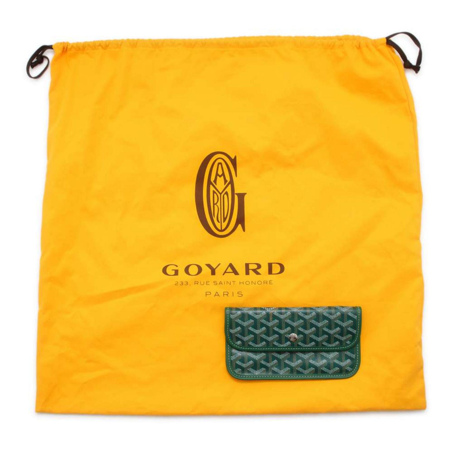 GOYARD Sun Louis PVC Leather Green Tote Bag Preloved