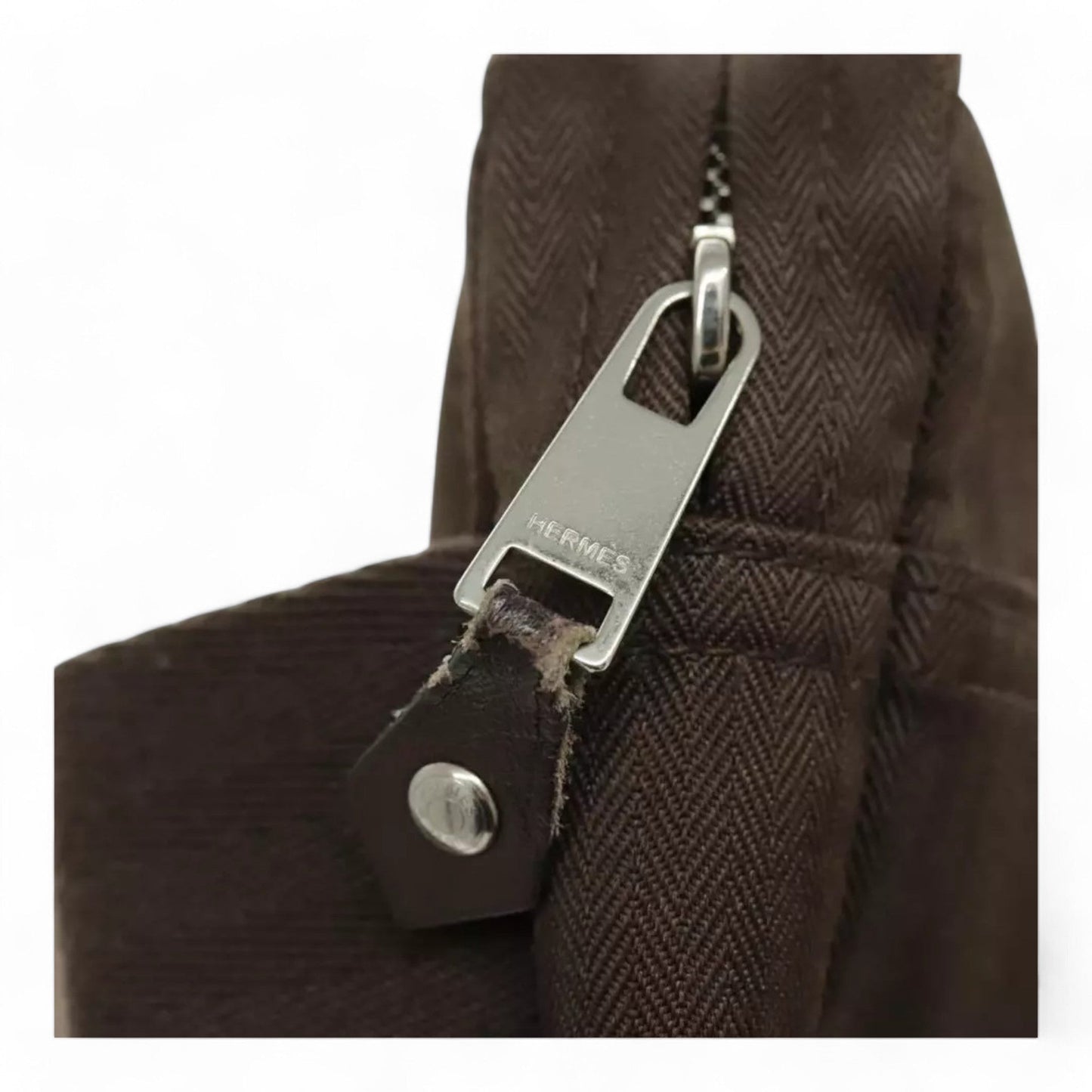 Hermes Akapu Luco Waist Bag Canvas Brown