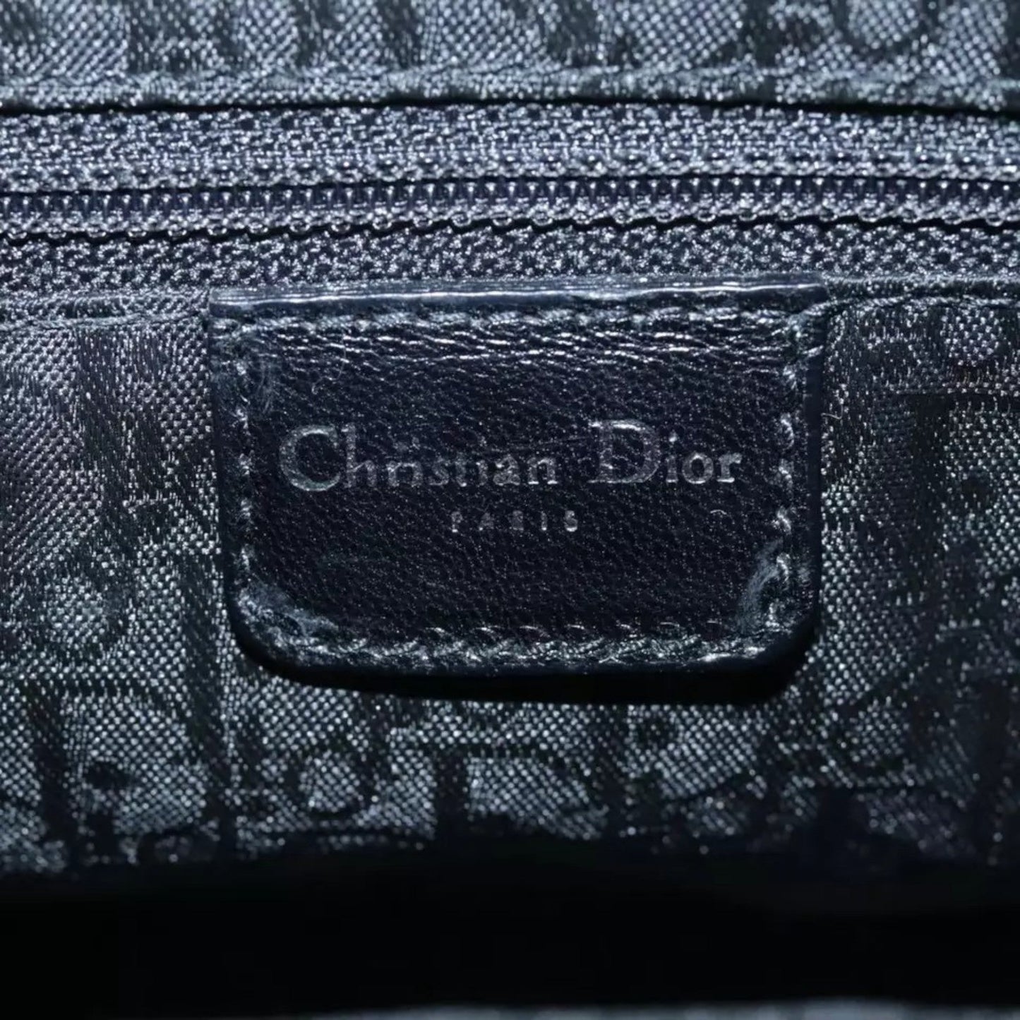 Christian Dior Hardcore Shoulder Bag Canvas Silver Womens Handbag