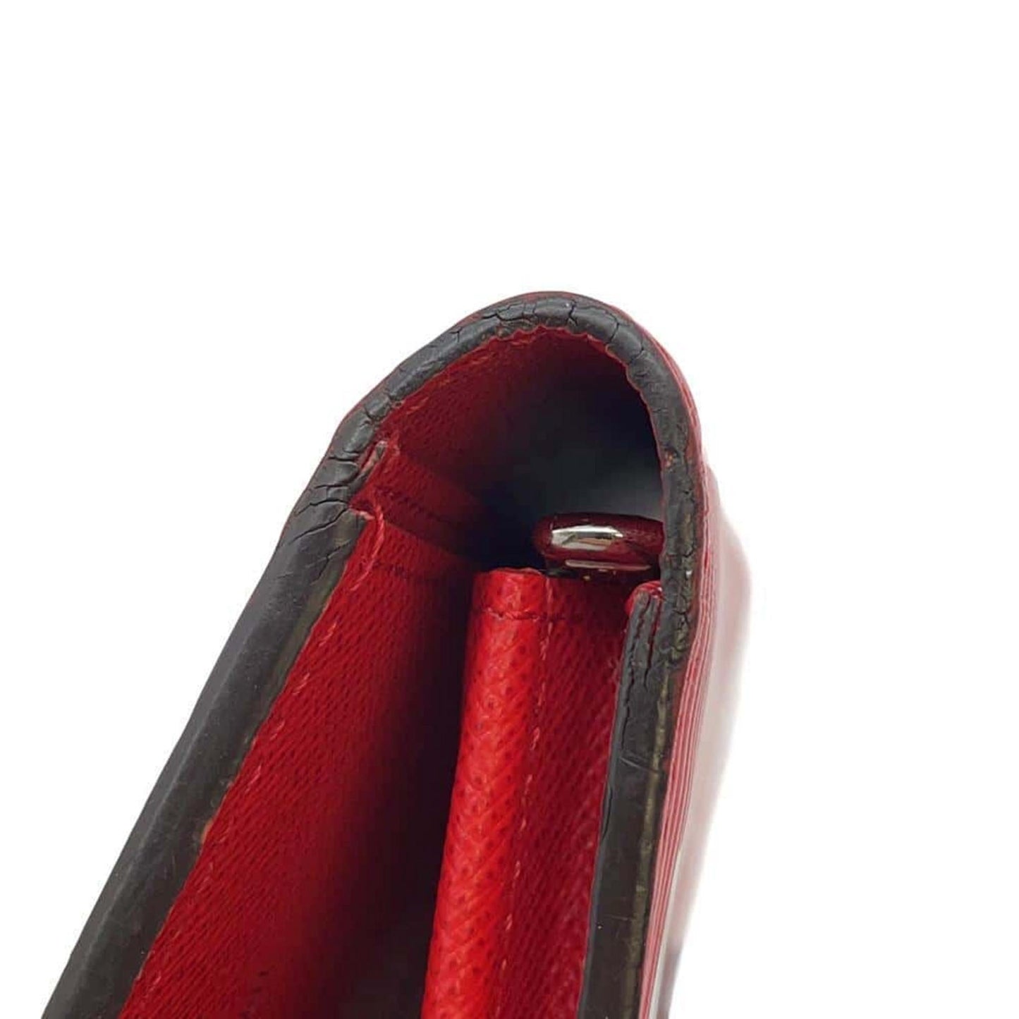 Louis Vuitton Brazza Epi Leather Red Wallet Preloved