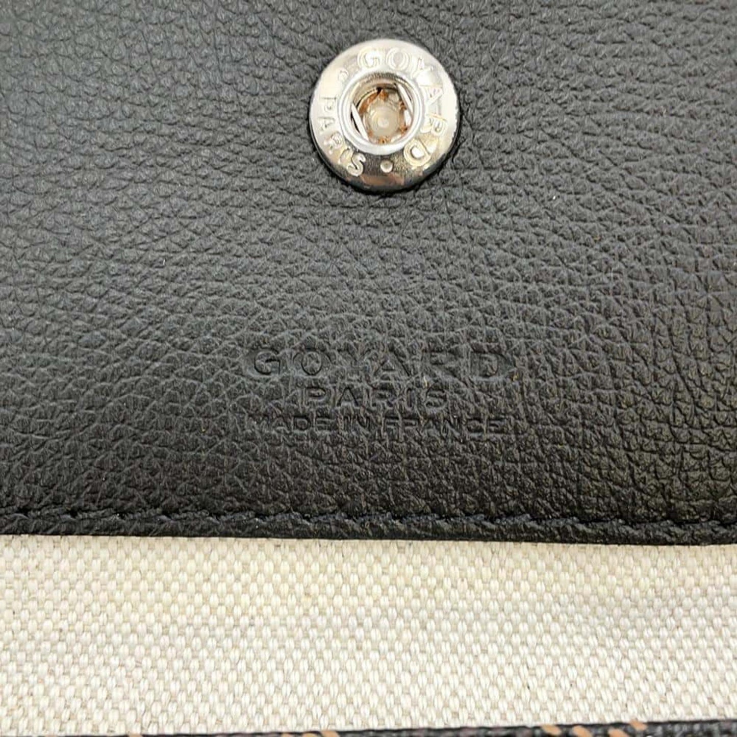 GOYARD Saint Louis PVC Leather Black Tote Preloved