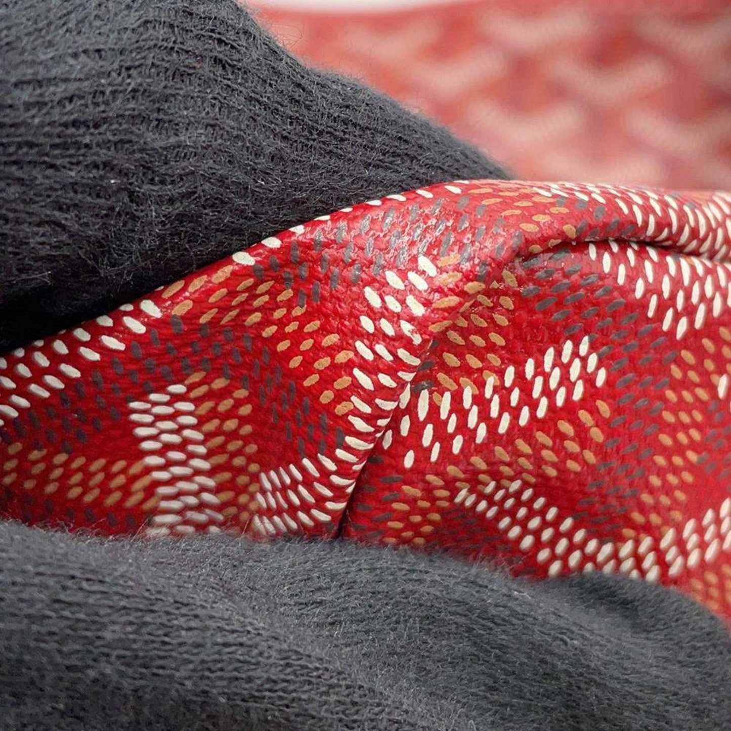 Goyard Saint Louis PVC Leather Red Tote Preloved