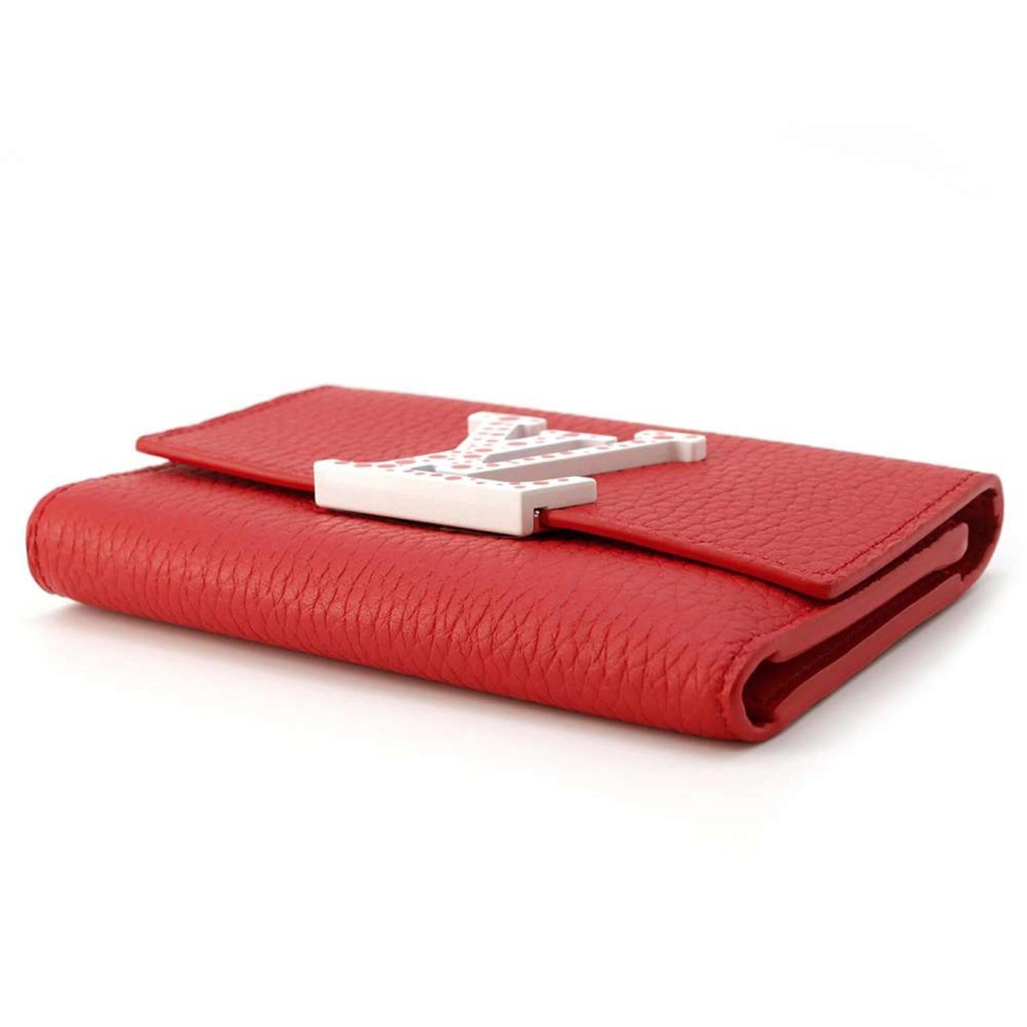 Louis Vuitton Capucine Taurillon Leather Rouge Wallet Preloved