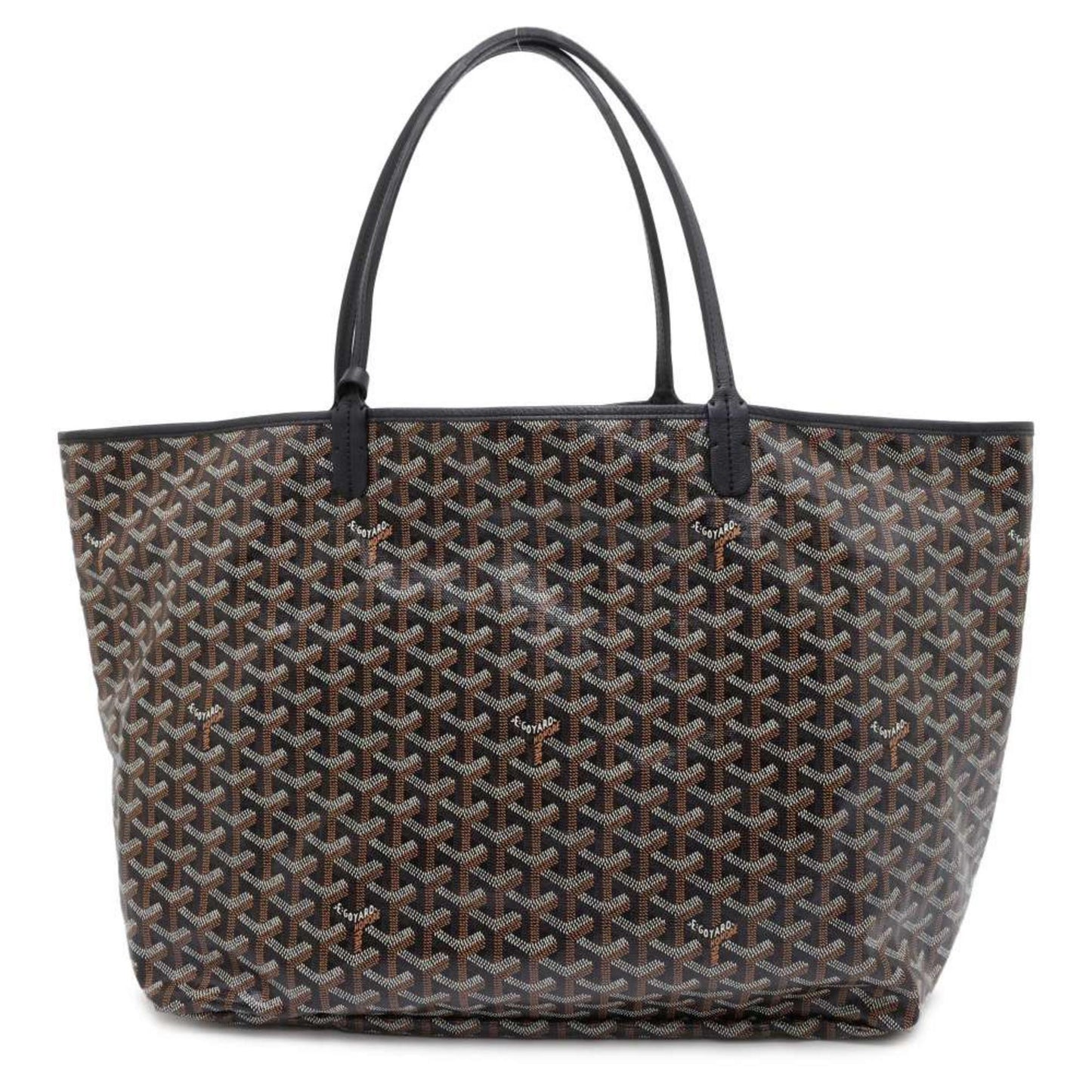Goyard Saint Louis PVC Leather Black Tote Bag Preloved