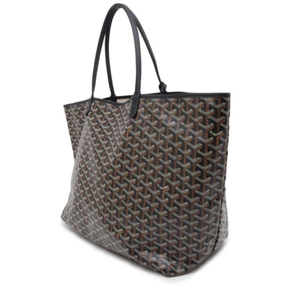 Goyard Saint Louis PVC Leather Black Tote Bag Preloved