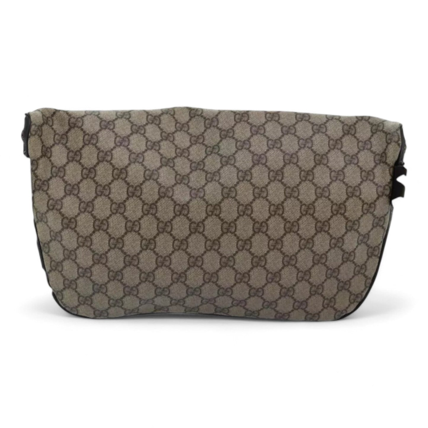 Gucci GG Supreme Body Bag PVC Leather Beige Gold