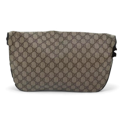 Gucci GG Supreme Body Bag PVC Leather Beige Gold