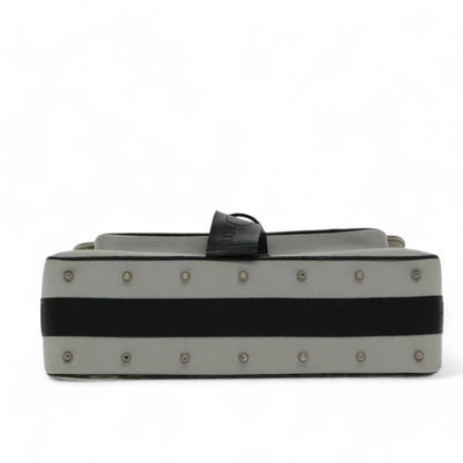 Christian Dior Hardcore Shoulder Bag Canvas Silver Womens Handbag