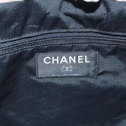 CHANEL Tote Bag Wine Red Brown Silver Fur Women with Pouch