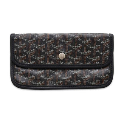 GOYARD Saint Louis PVC Leather Black Handbag Preloved