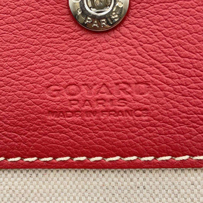 Goyard Saint Louis PVC Leather Red Tote Preloved