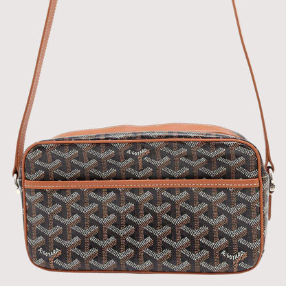 GOYARD CupVert PVC Leather Brown Black Wallet Preloved