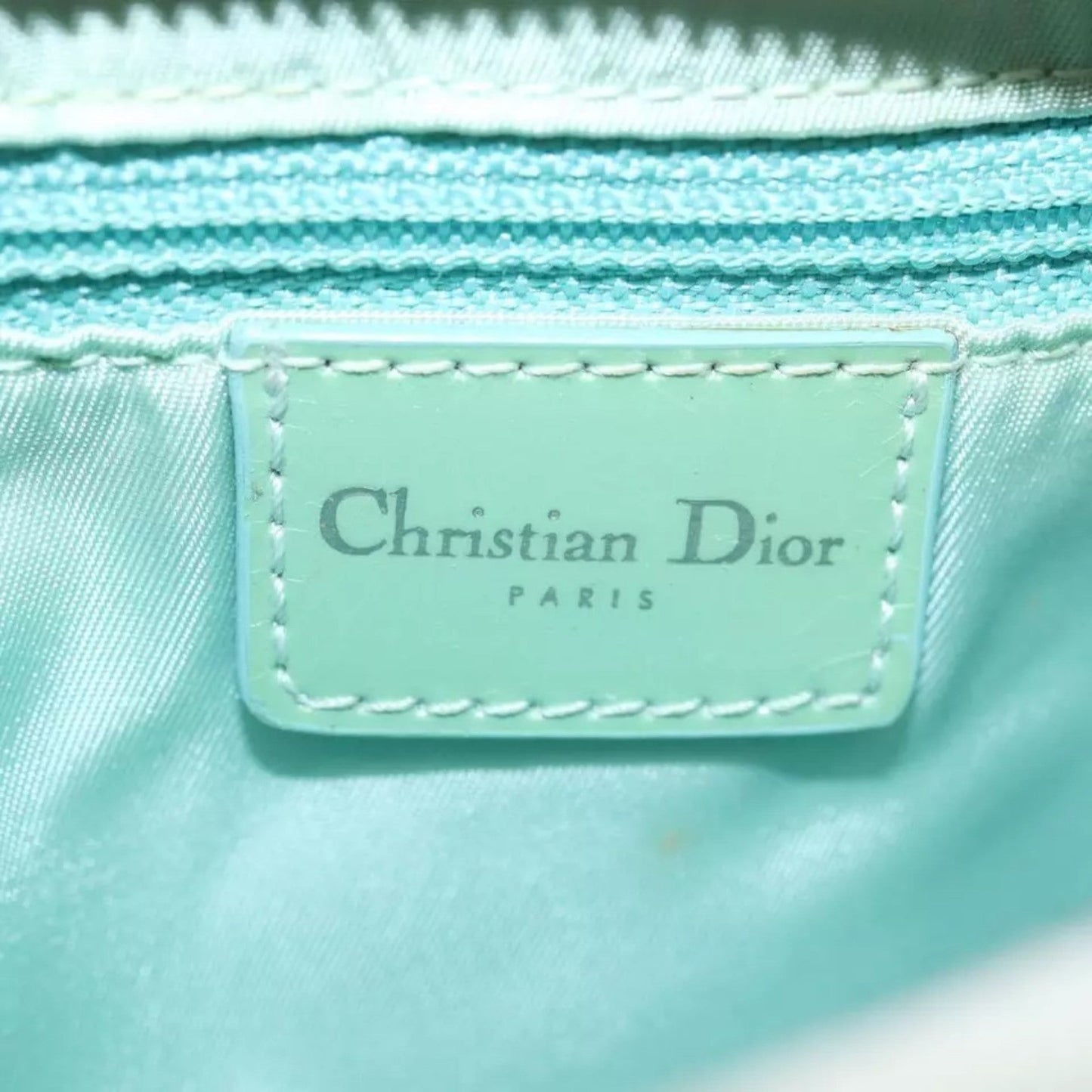 Christian Dior Cadillac Shoulder Bag Leather White Vintage Women's Handbag