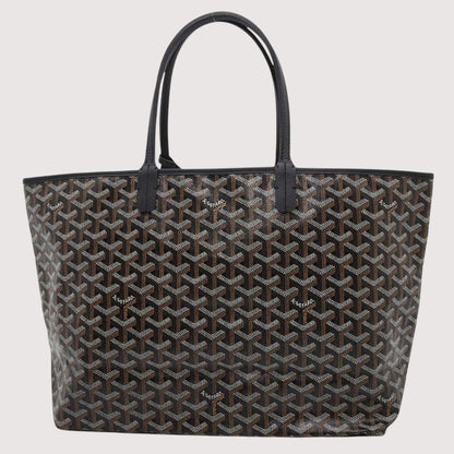 GOYARD Saint Louis PVC Leather Black Tote Preloved