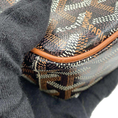GOYARD CupVert PVC Leather Brown Black Wallet Preloved