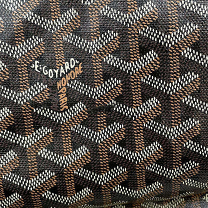 Goyard Saint Louis PVC Leather Black Tote Bag Preloved