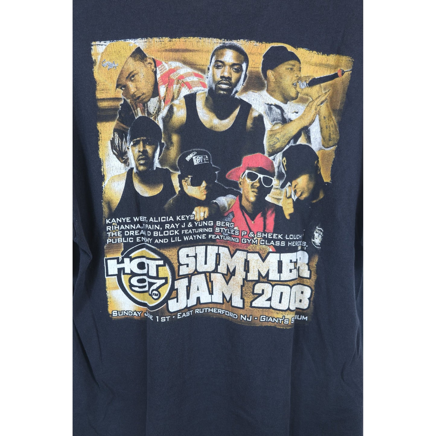 Hot 97 Summer Jam 2008 Vintage Graphic T-Shirt - XL