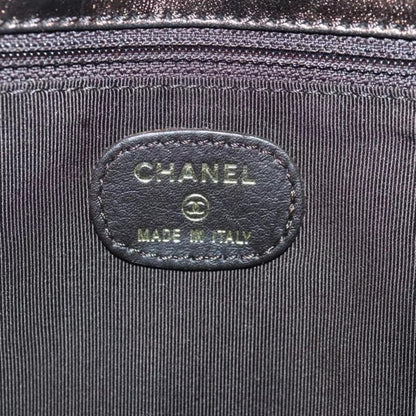Chanel Vintage Shoulder Bag Leather Bronze Gold CC Women Crossbody
