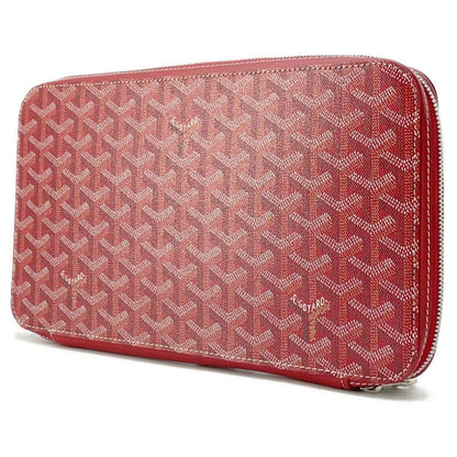GOYARD Opera Calf Leather PVC Red Organizer Preloved