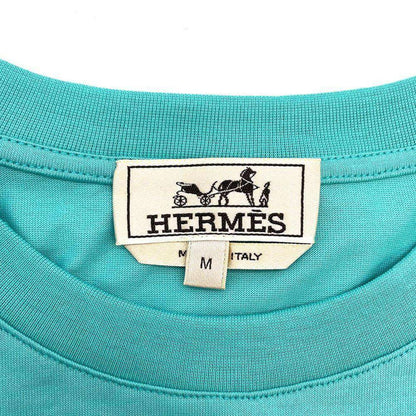 HERMES Chevaux en Symmetry Cotton Lagon TShirt Preloved