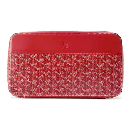 GOYARD Opera Calf Leather PVC Red Organizer Preloved