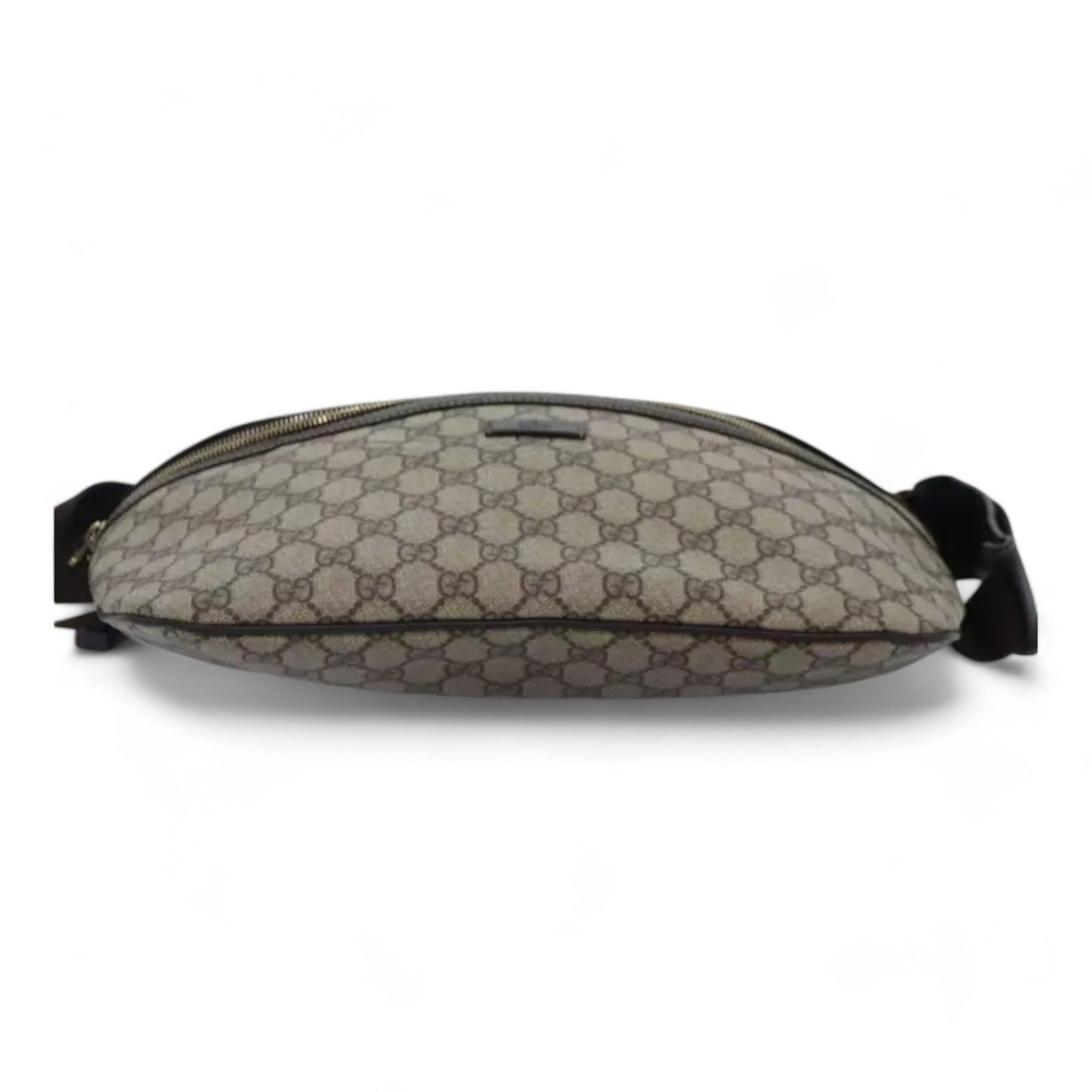 Gucci GG Supreme Body Bag PVC Leather Beige Gold